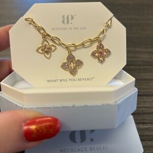 Unicorn Gold Clover Necklace